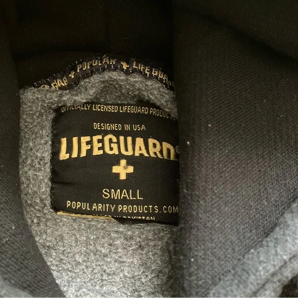 Boys Size Small Black and Gold Kalahari Lifeguard Hoodie - Picture 5 of 6